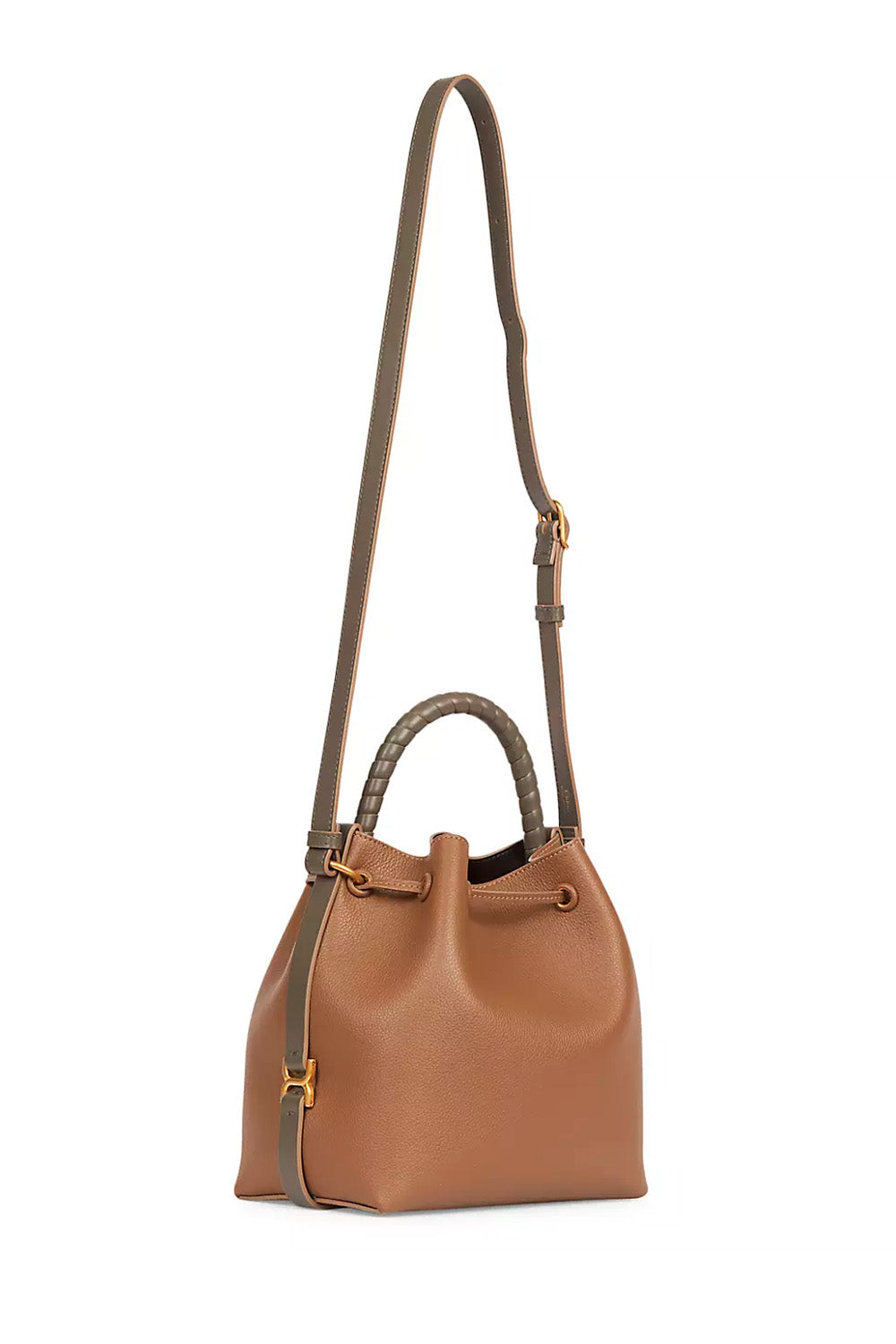 Marcie Bucket Bag In Shiny Leather