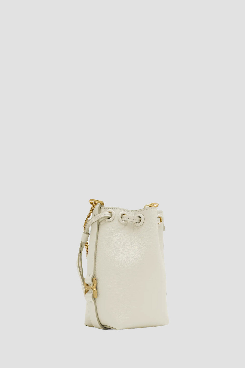 Micro Marcie bucket bag in grained leather