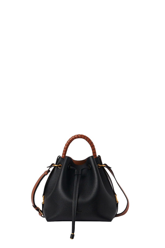 Marcie Bucket Bag In Grained Leather