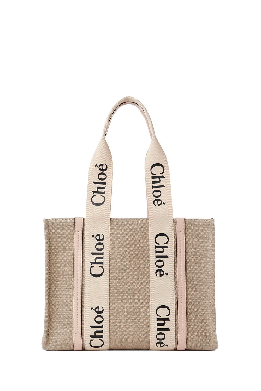 Medium Woody Tote Bag In Linen