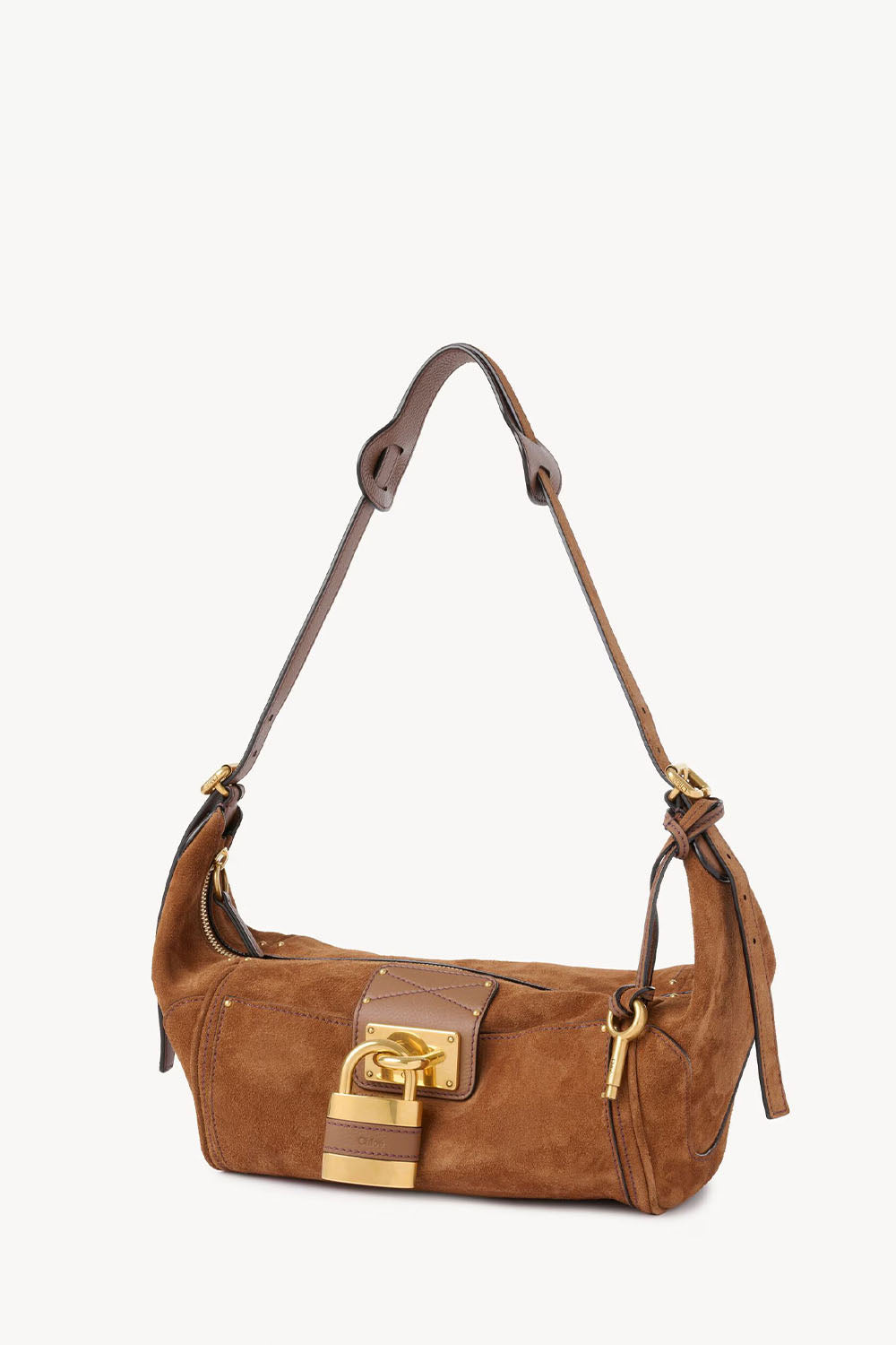 Paddington Crossbody Bag In Suede Leather