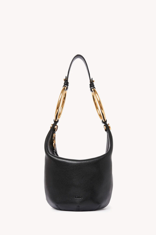 Small Bracelet Handbag In Grained Leather