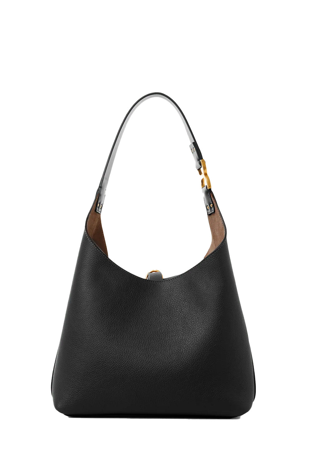 Small Marcie Hobo Bag In Grained Leather