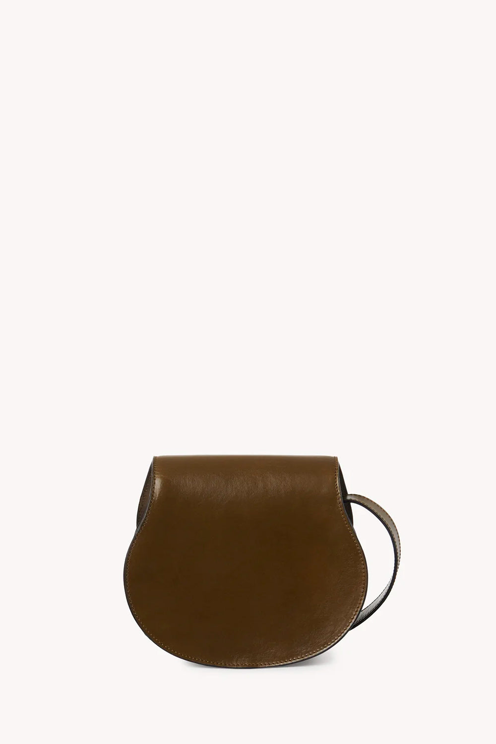 Small Marcie Saddle Bag In Shiny Leather