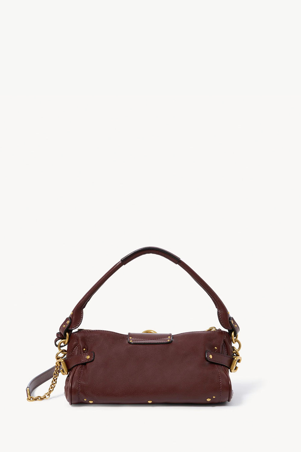 Small Paddington Bag With Strap In Grained Leather