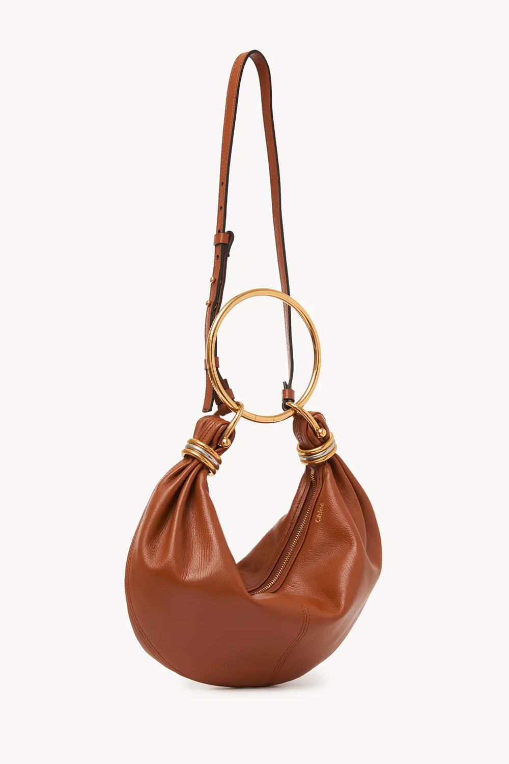 【関税＆送料込み】ChloAC 'Bracelet Hobo Piccola' Handbag CHLOE - Small Bracelet Hobo Bag In Grained Leather – The