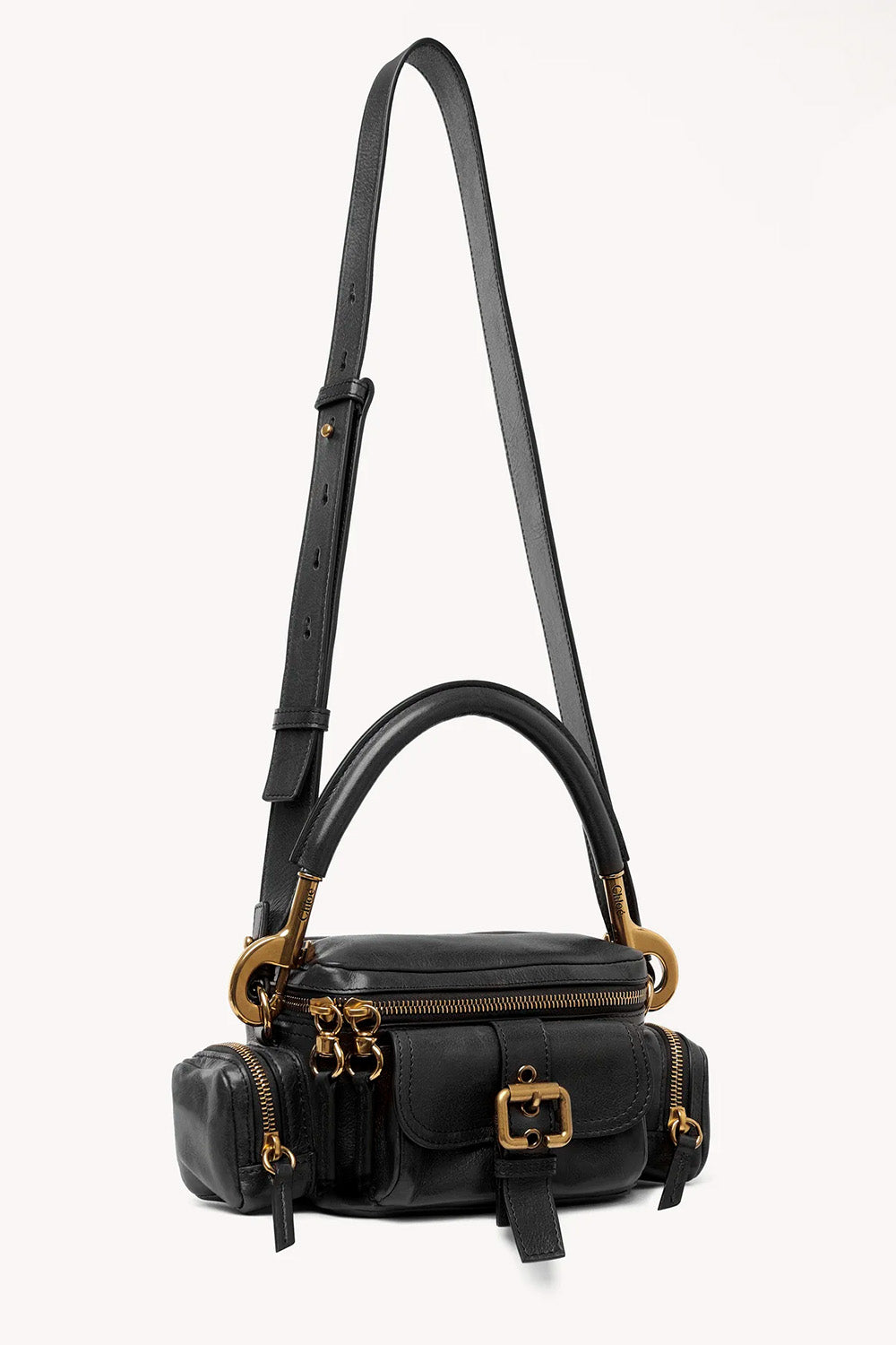 CHLOE - Camera Bag Small in Natural Shiny Calfskin – The