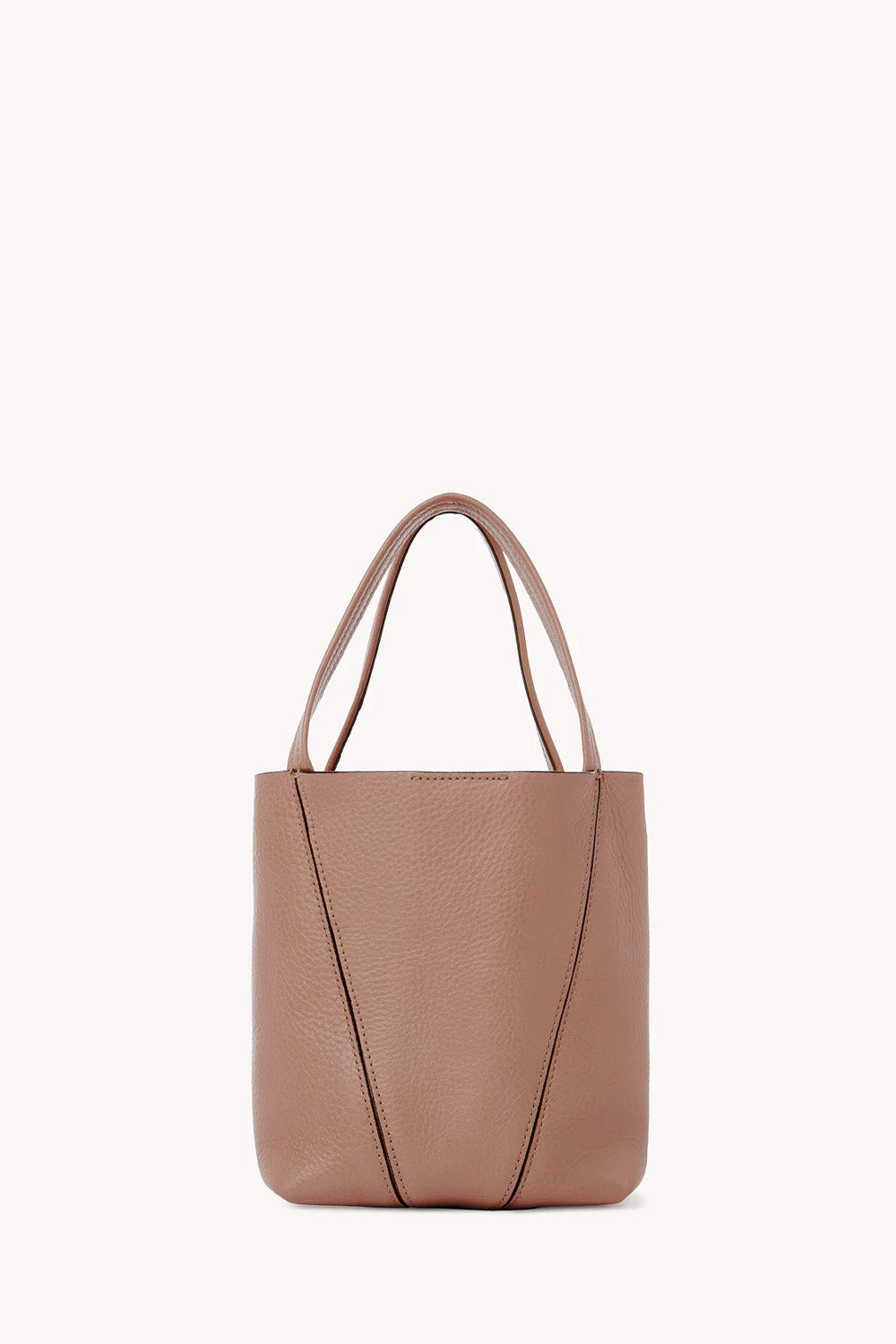 Small Chloé Spin Tote Bag In Grained Leather