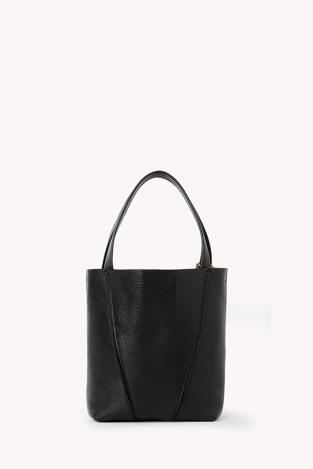 Small Chloé Spin Tote Bag In Grained Leather