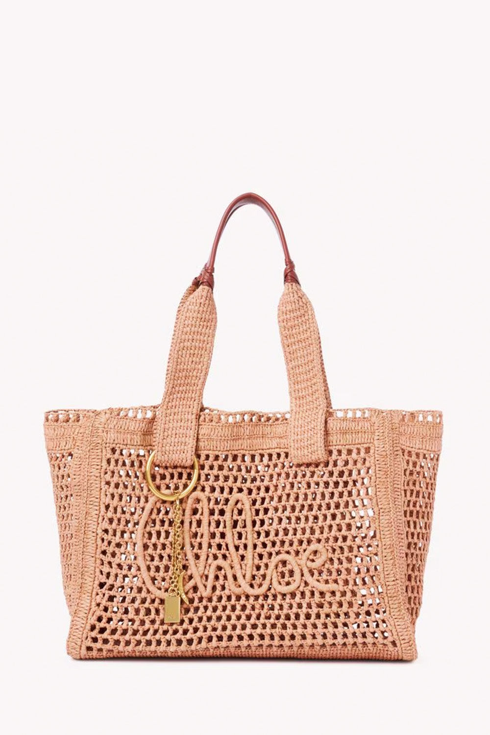 Summer Banana East-West Tote Bag In Raffia