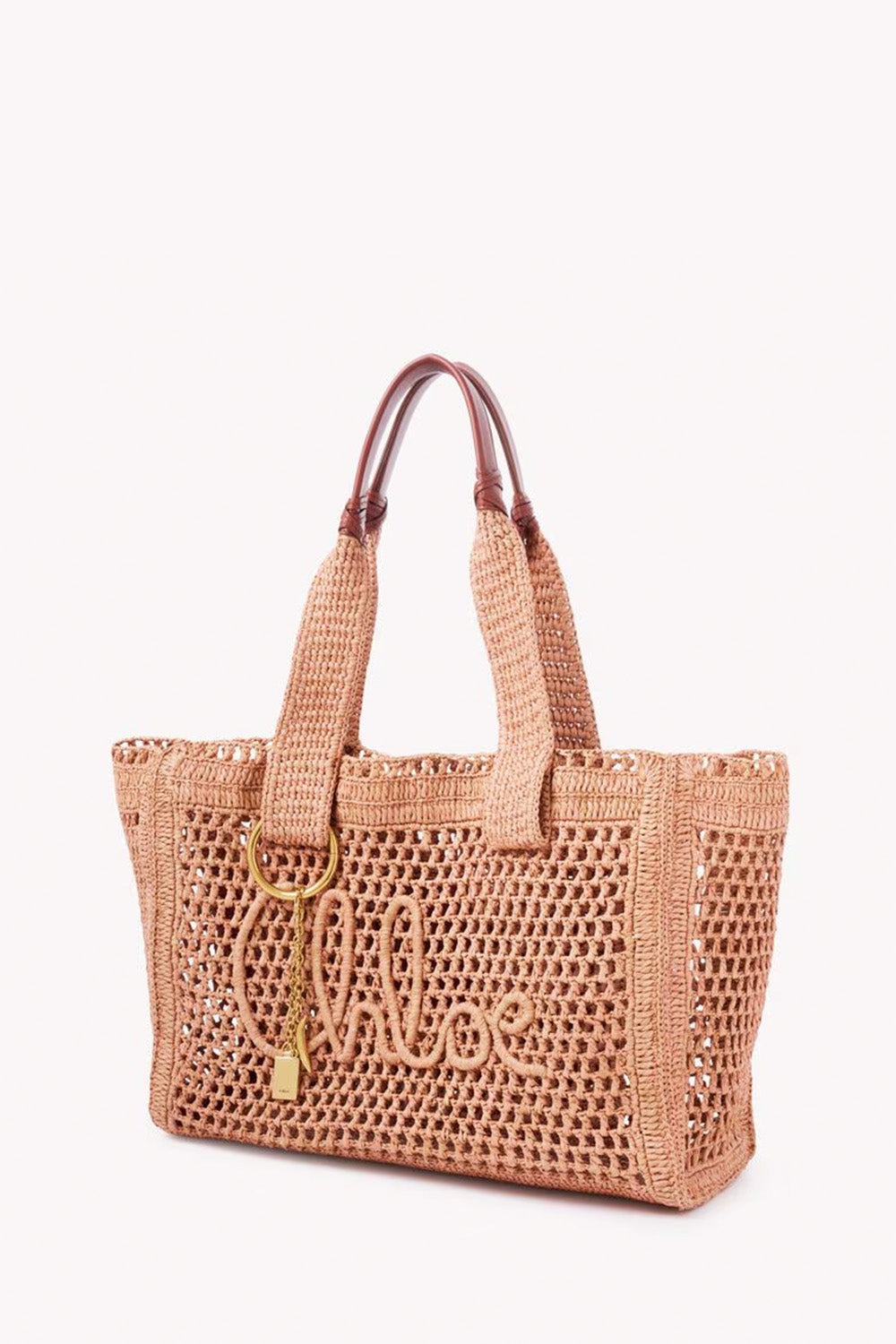 Summer Banana East-West Tote Bag In Raffia