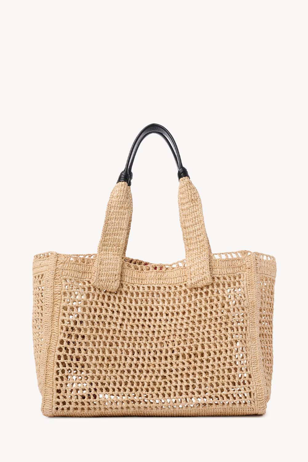 Summer Banana East-West Tote Bag In Raffia