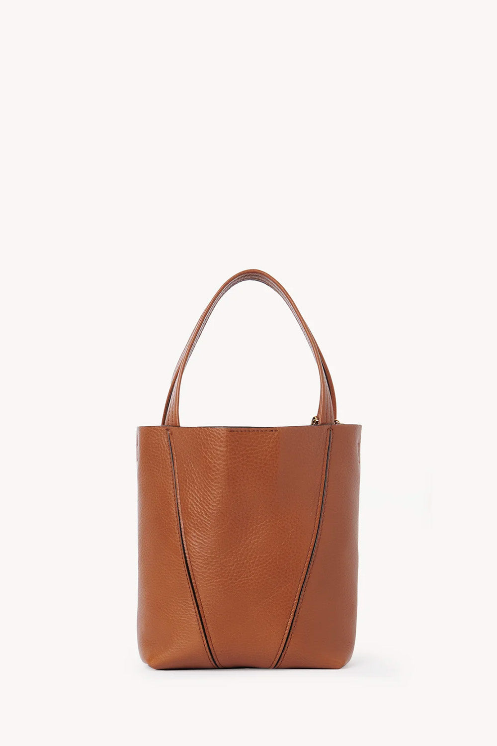 Small Chloé Spin Tote Bag In Grained Leather