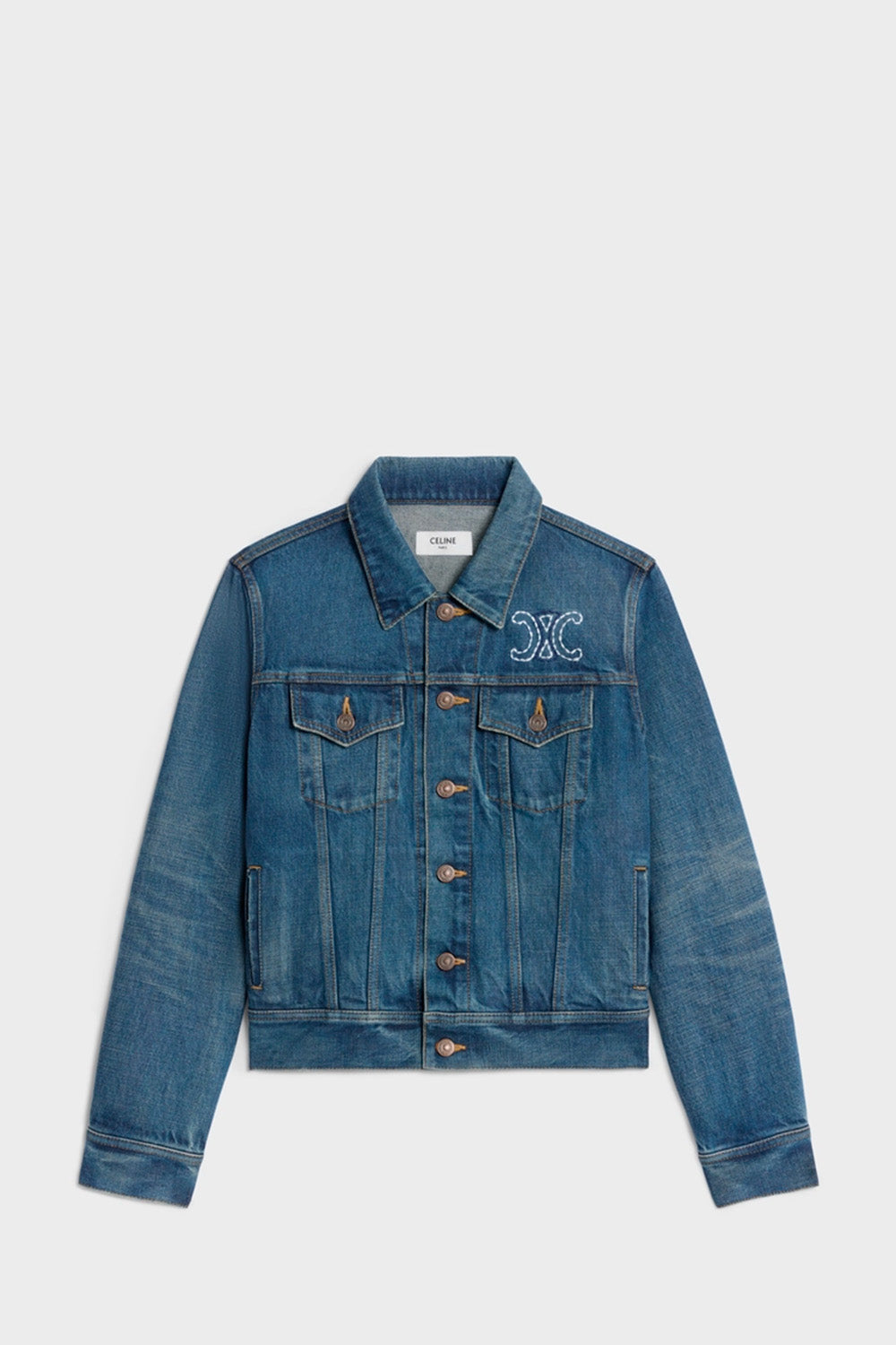 Trucker Jacket In Dark Union Wash Denim