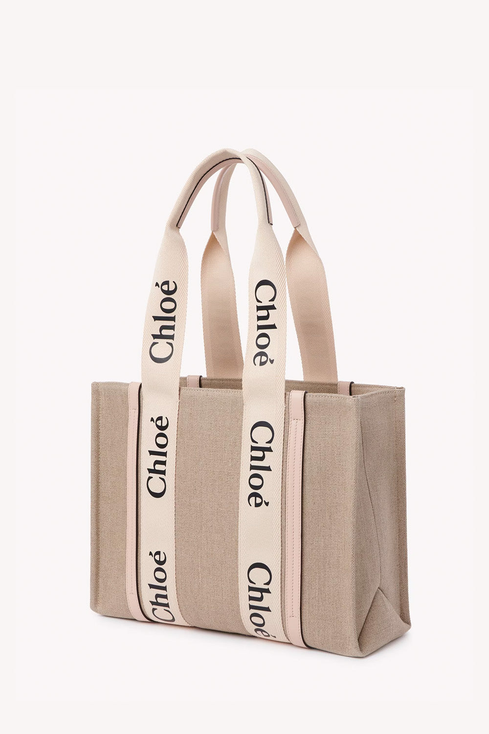 Large Woody Tote Bag In Linen