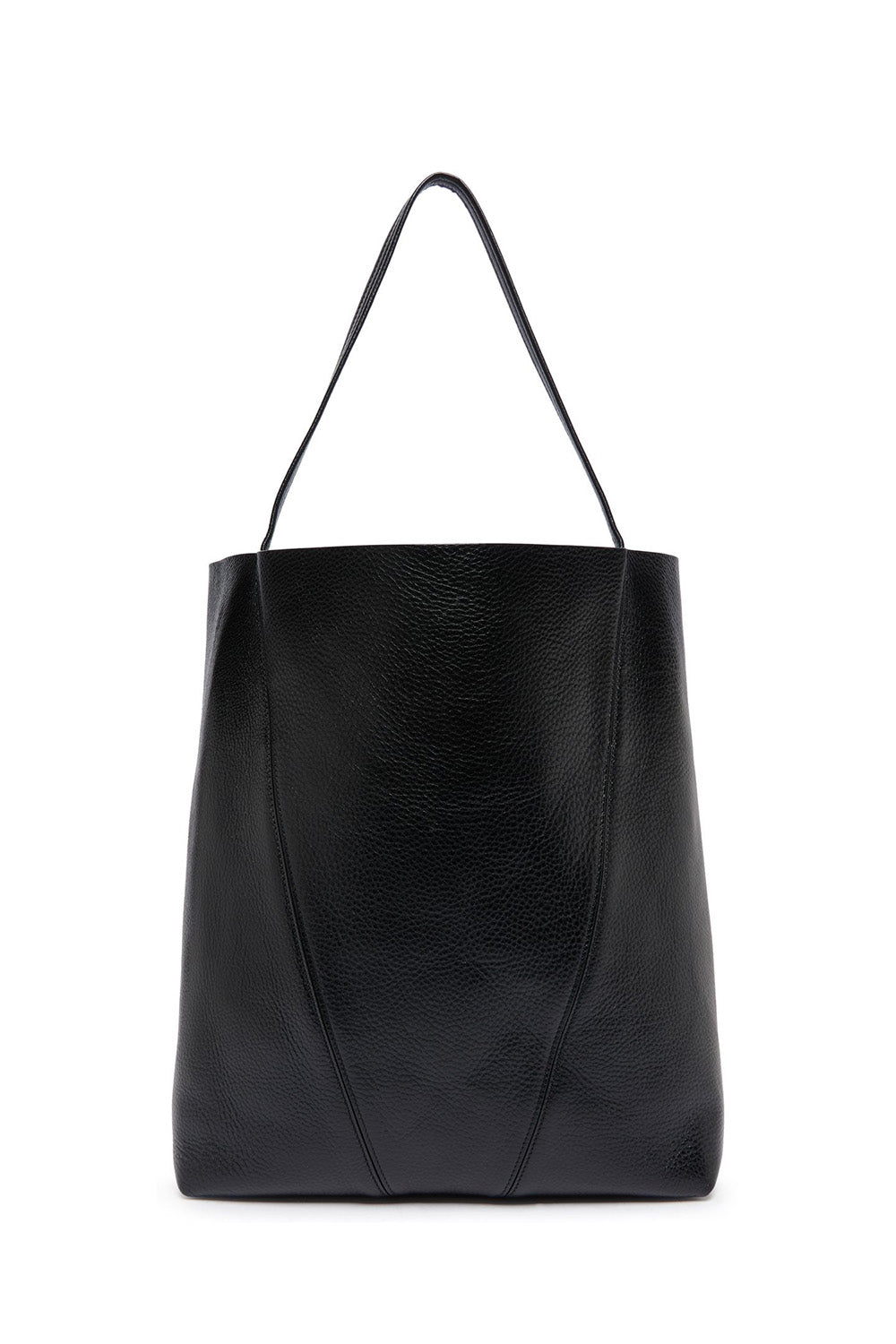 Large Spin Grained Leather Tote Bag