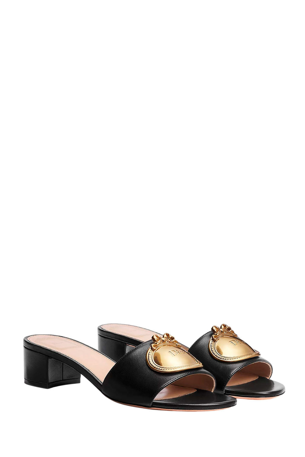 Dior Médaillon Buckle Heeled Slide
