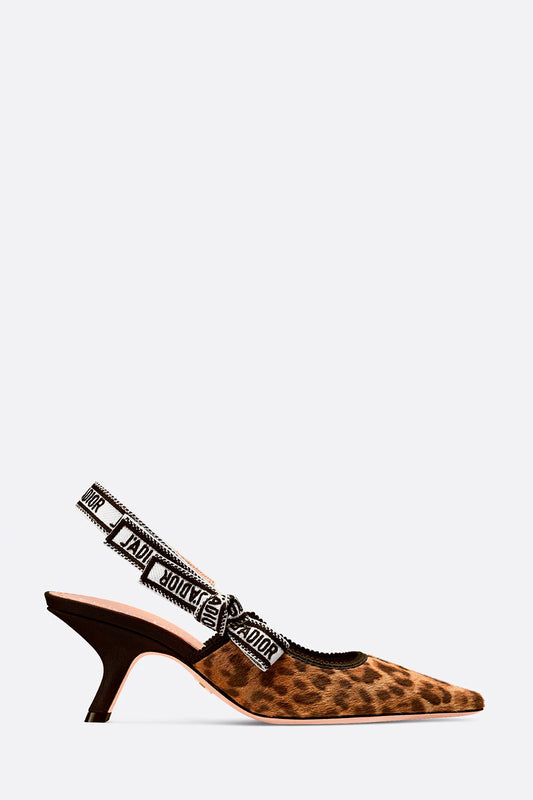 J'Adior Slingback Pump Camel Pony Hair Calfskin