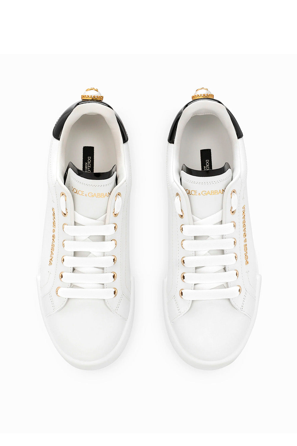 Calfskin Nappa Portofino Sneakers With Lettering