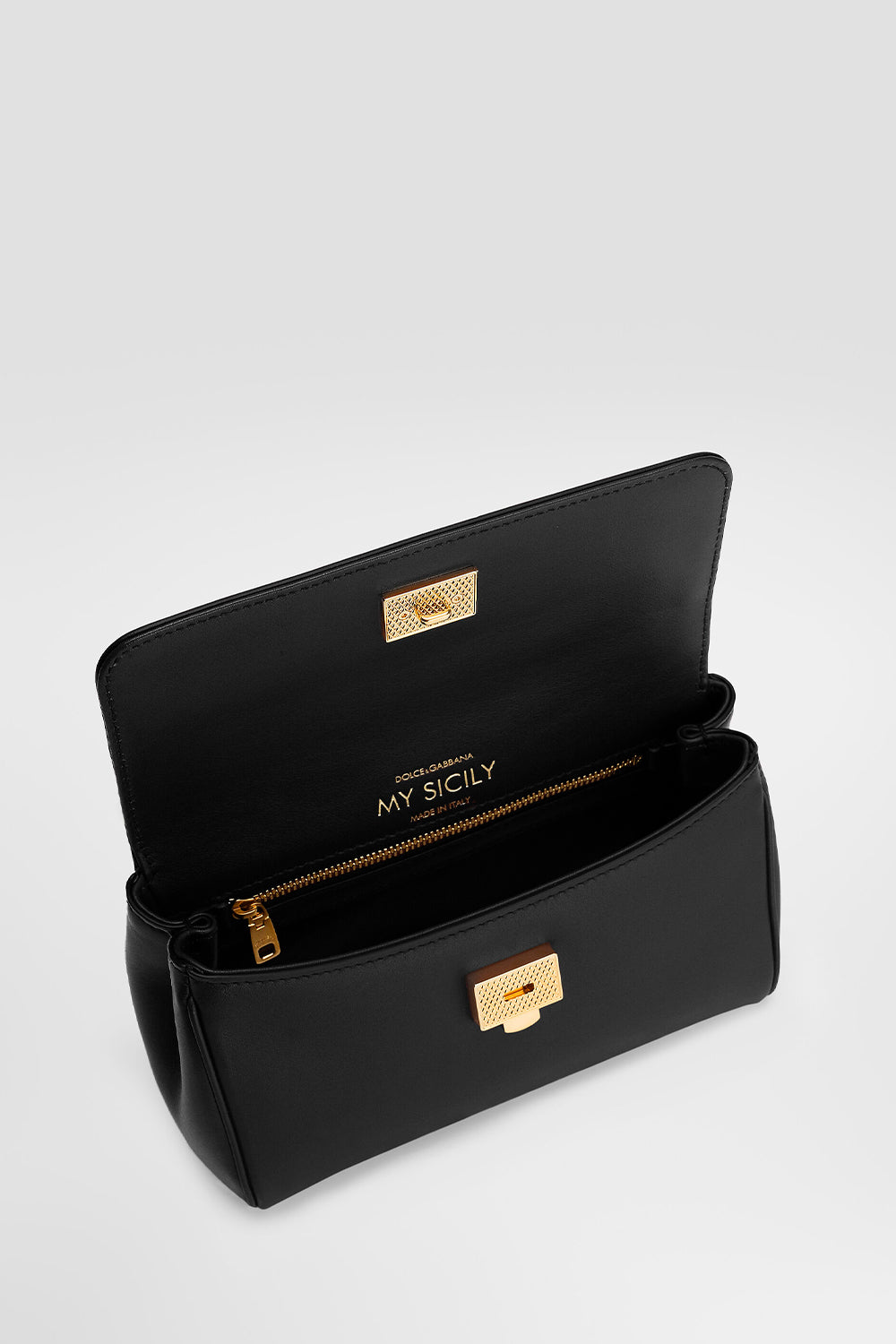 Mini My Sicily Handbag In Plongé Calfskin