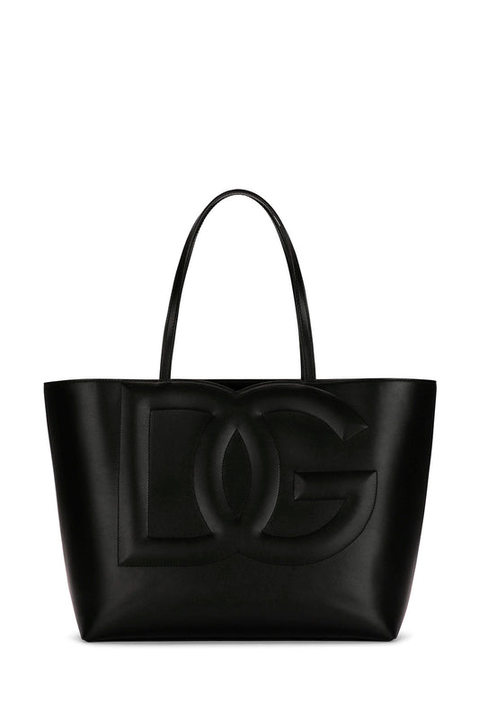 Medium Calfskin DG Logo Bag Shopper