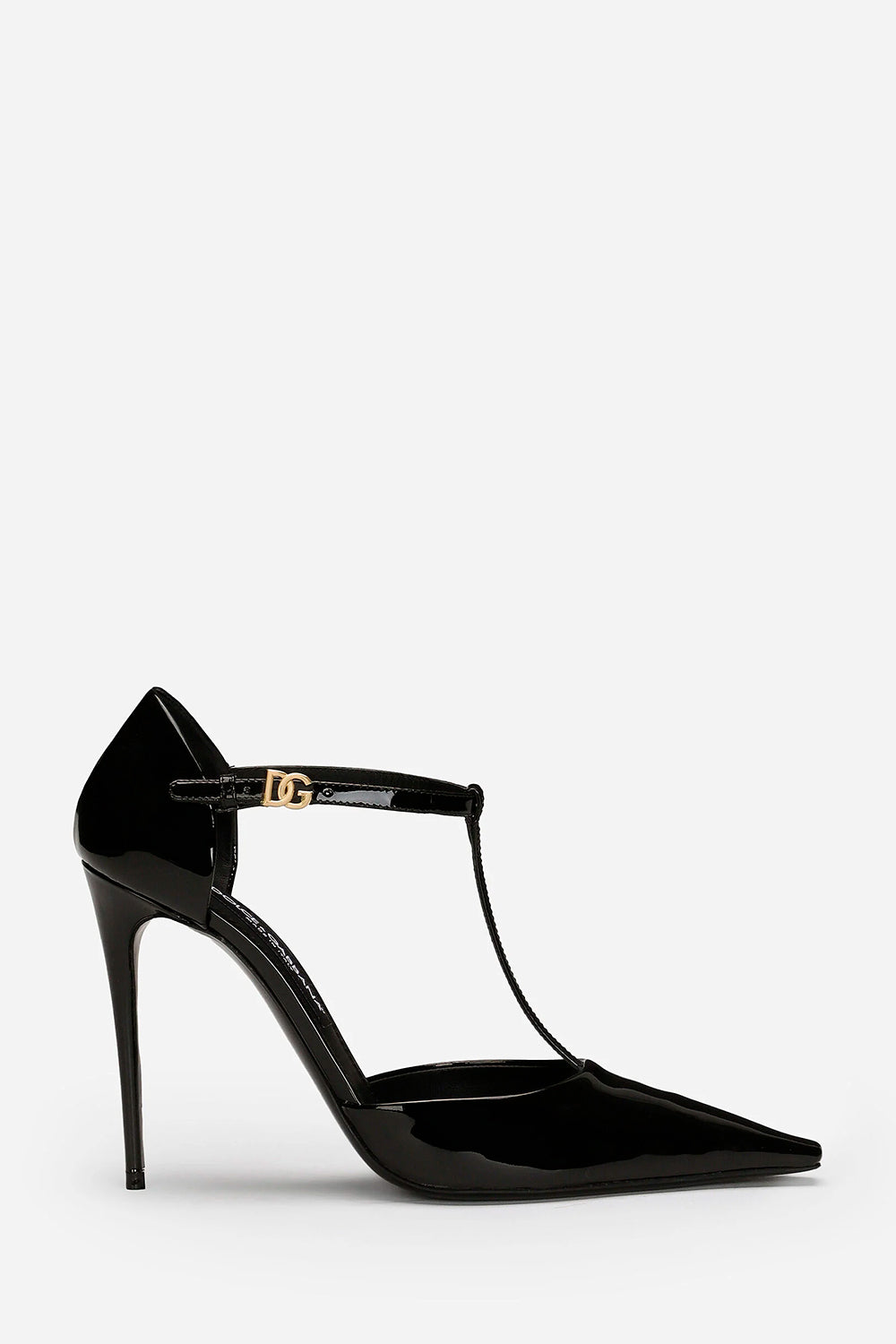 Patent Leather T-Bar Pumps