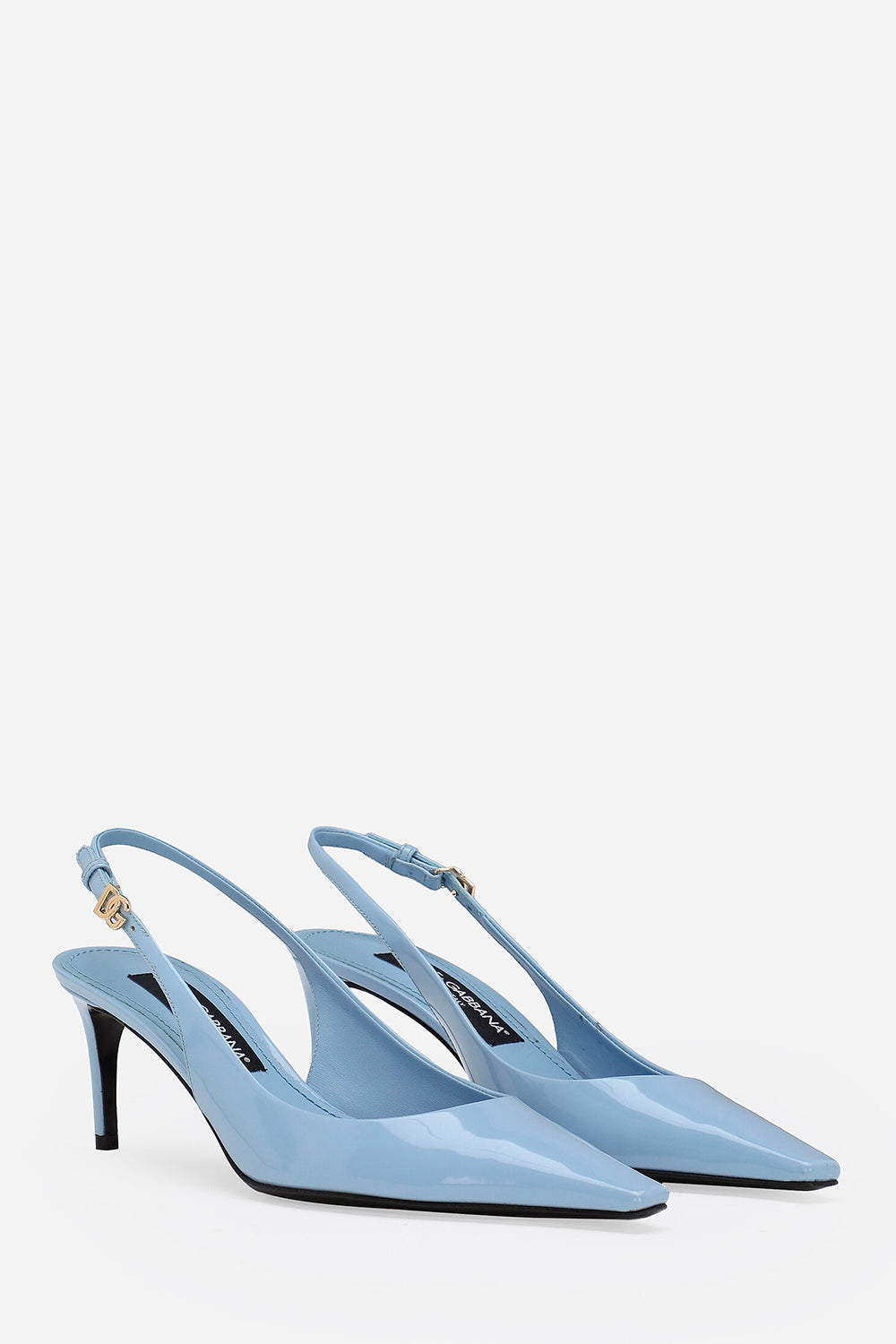 Polished Calfskin Slingbacks