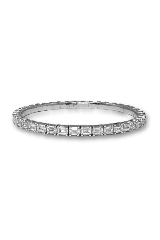 Emerald Cut Lan Diamond Tennis Bracelet