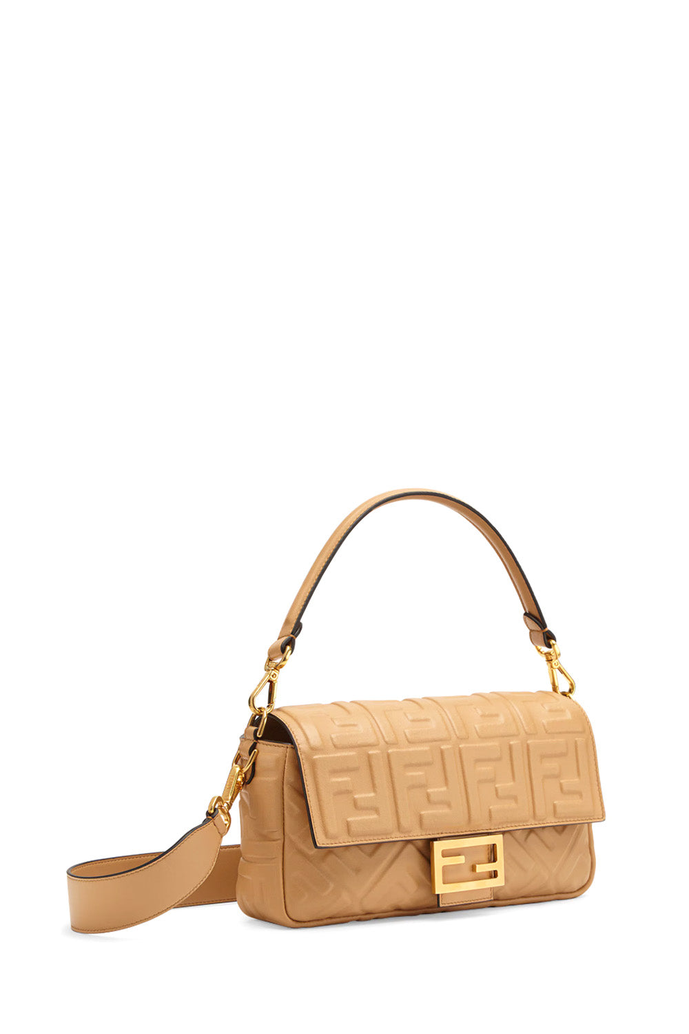 Baguette Midi Nappa Leather Bag