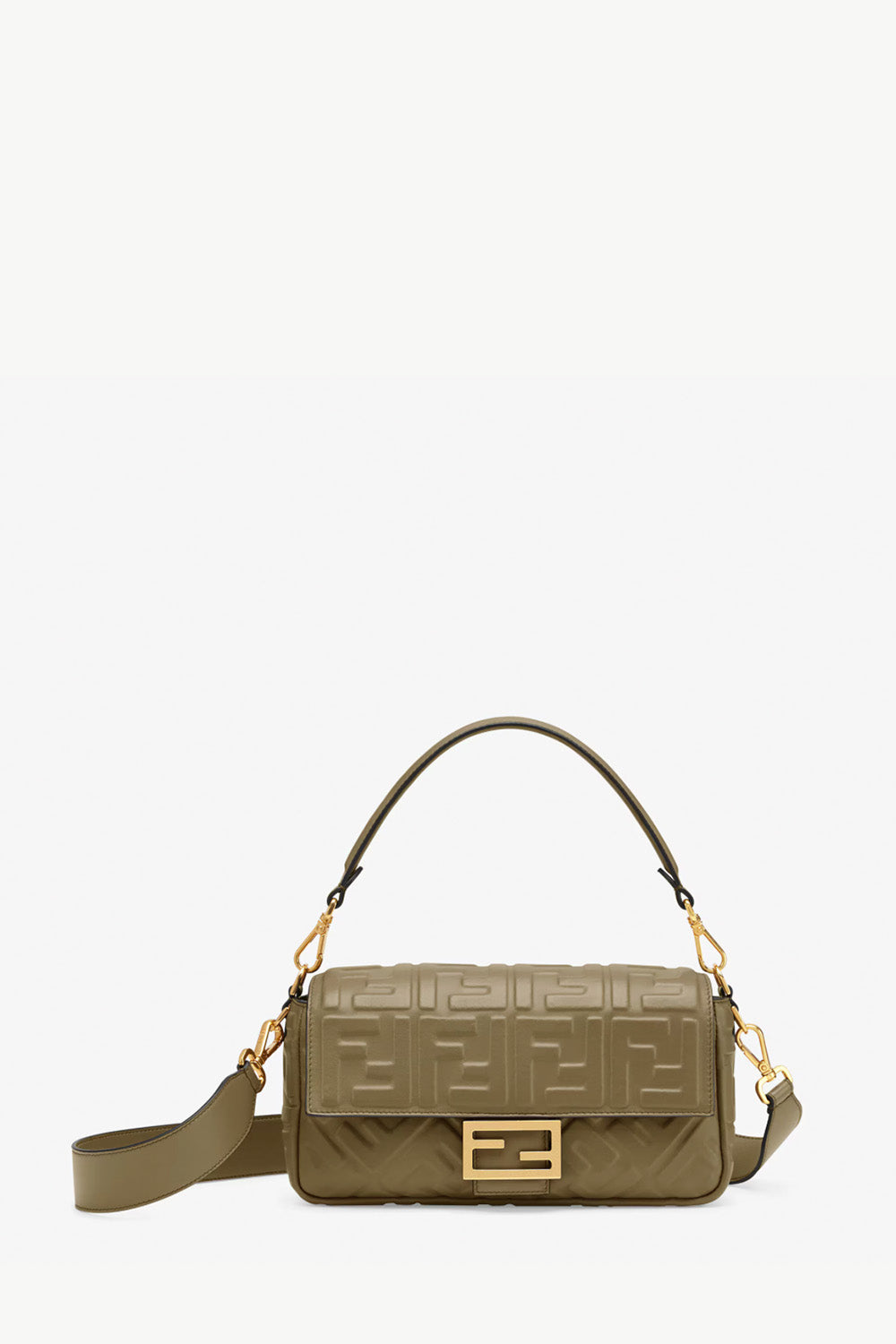 Baguette Midi Nappa Leather Bag