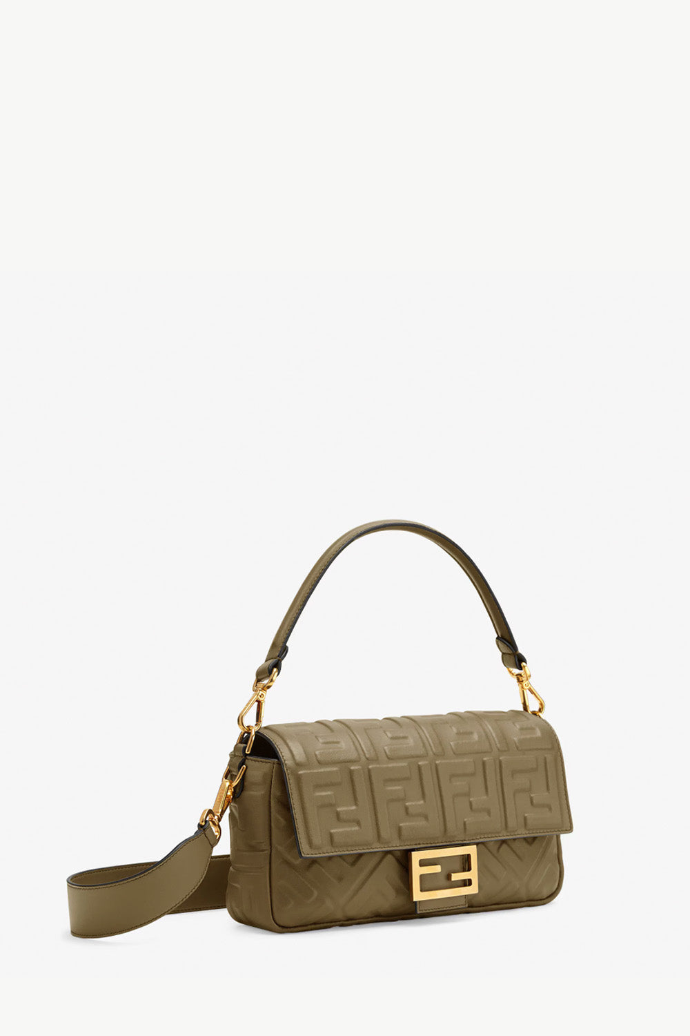 Baguette Midi Nappa Leather Bag