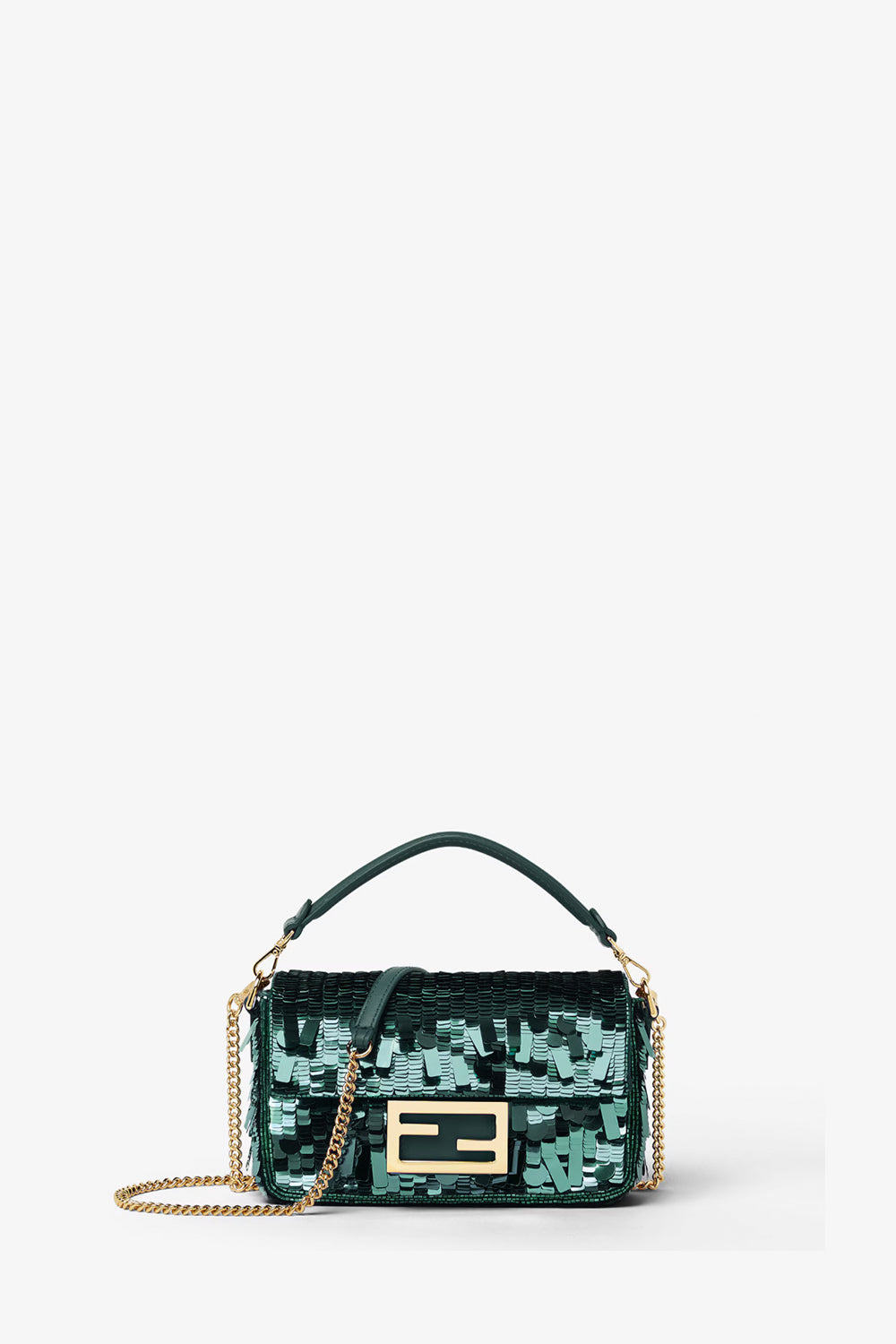 Baguette Mini Bag Embroidered With Sequins