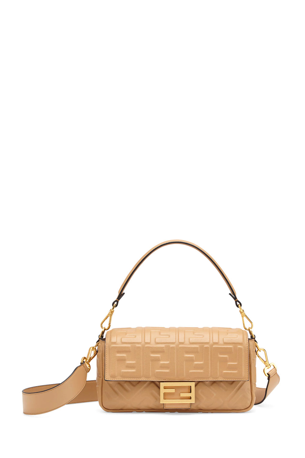 Baguette Midi Nappa Leather Bag