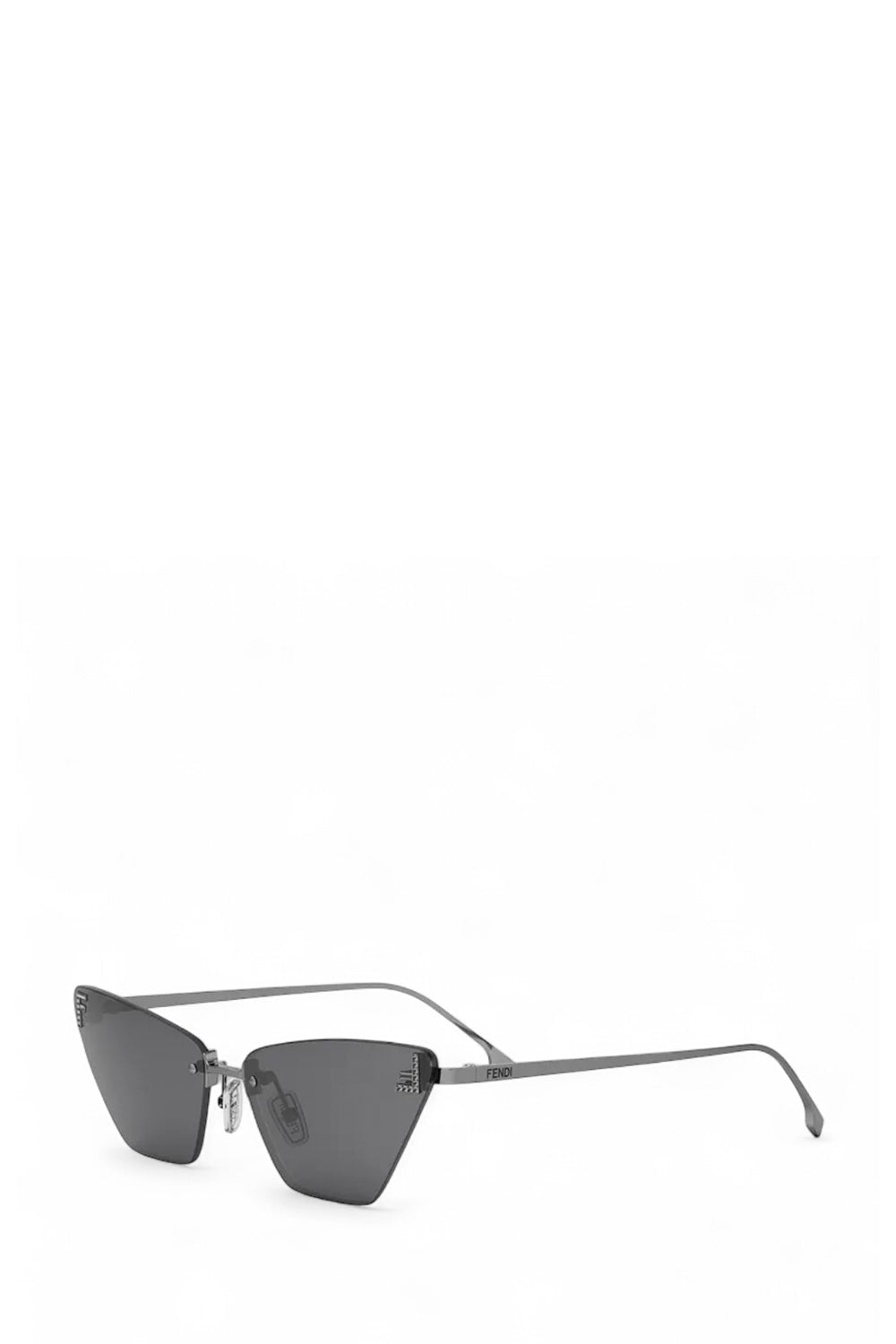 Cat-Eye Crystalized Logo Sunglasses