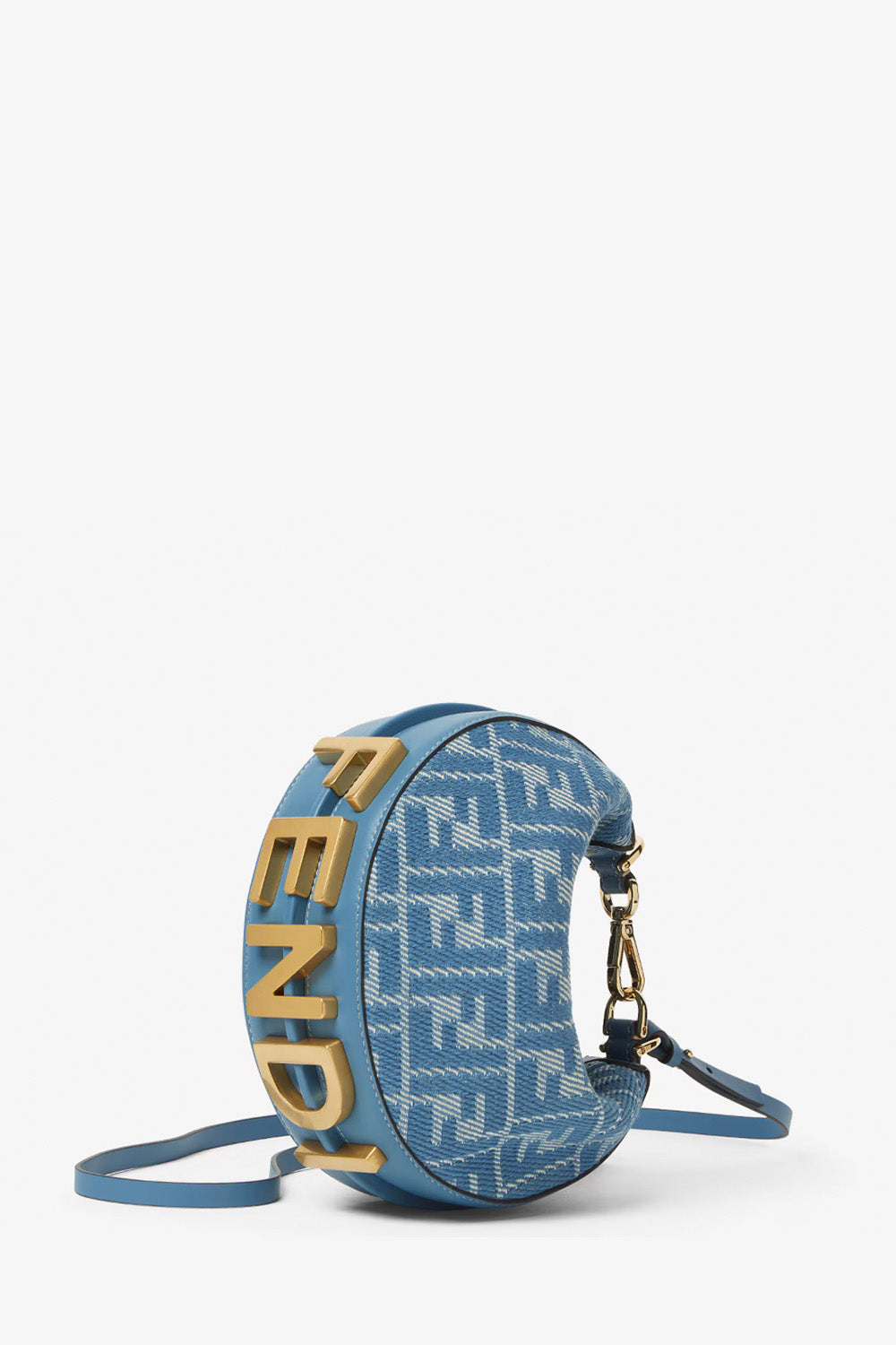 Fendigraphy Mini Denim-Effect Ff Jacquard