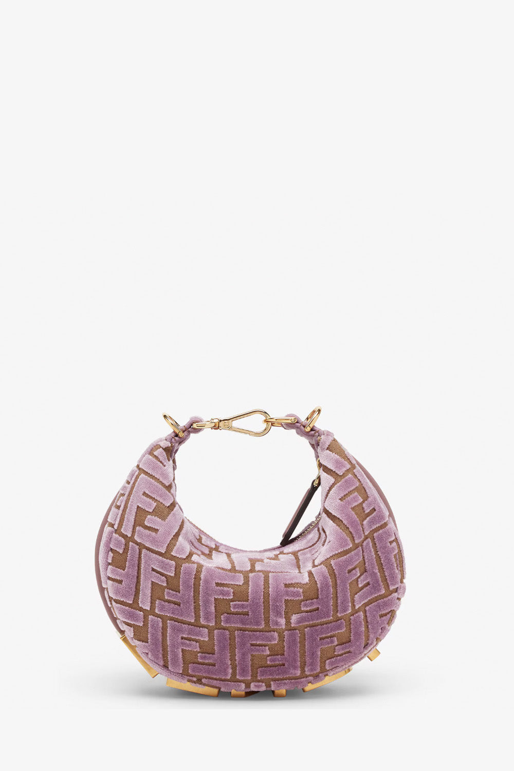 Fendigraphy Mini FF Jacquard Velvet Mini Bag