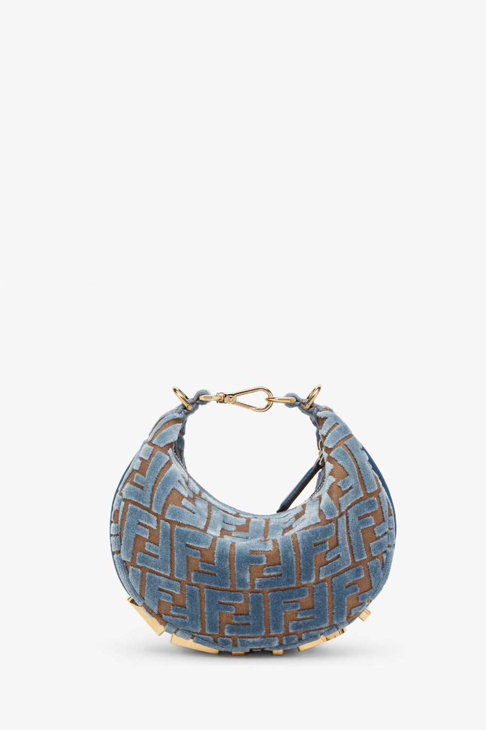 Fendigraphy Mini FF Jacquard Velvet Mini Bag