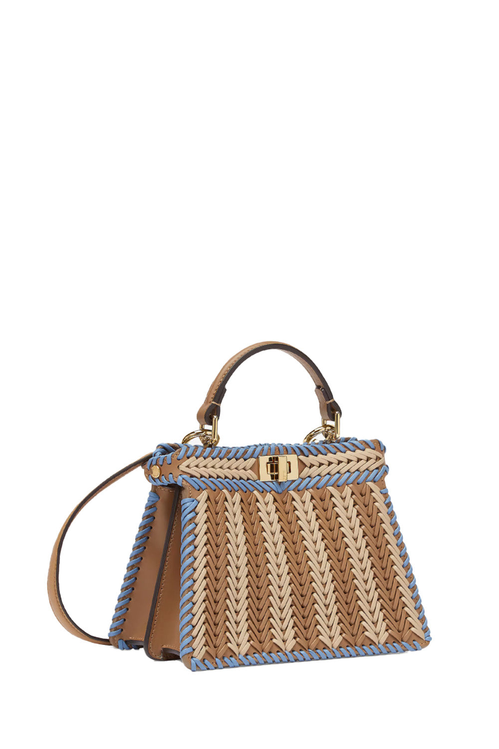 Peekaboo Iseeu Petite Braided Leather Bag