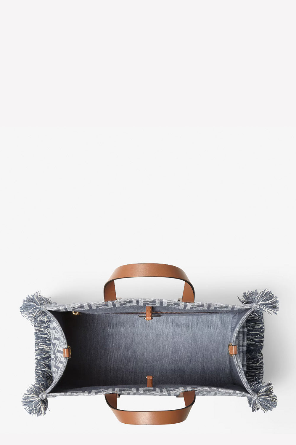 FENDI - Summer Tote Denim-Effect FF Jacquard Bag – The Sale