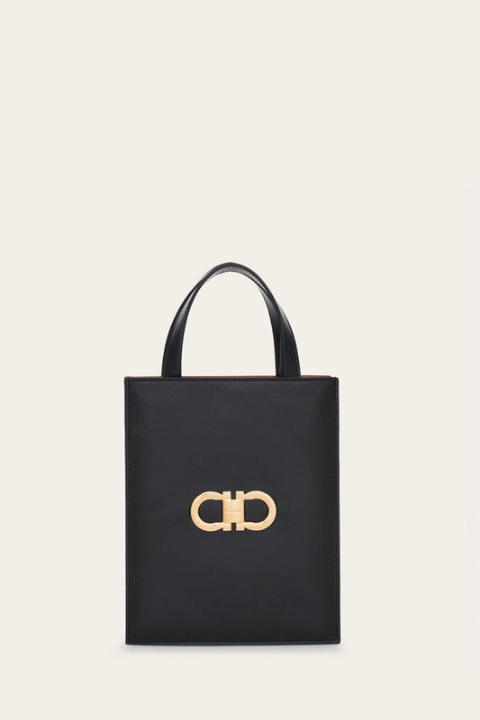 Double Gancini Mini Tote Bag