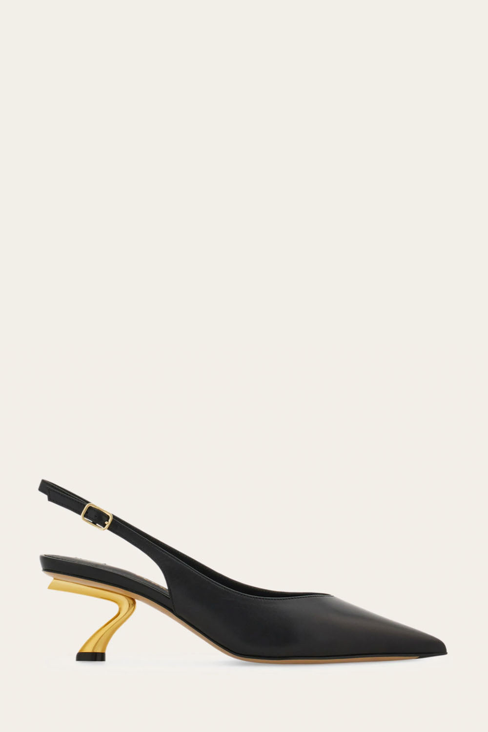 S-Shaped Heel Slingback