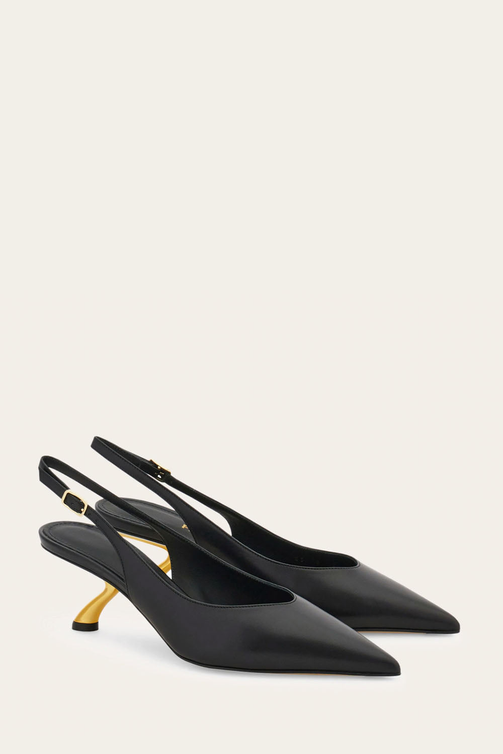 S-Shaped Heel Slingback