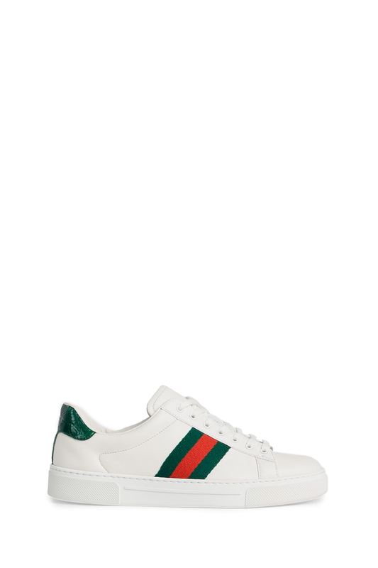 Wome's Gucci Ace Sneaker With Web