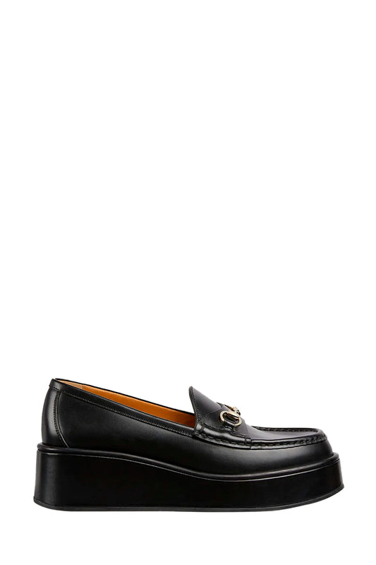 Idle Leather Bit Platform Loafers