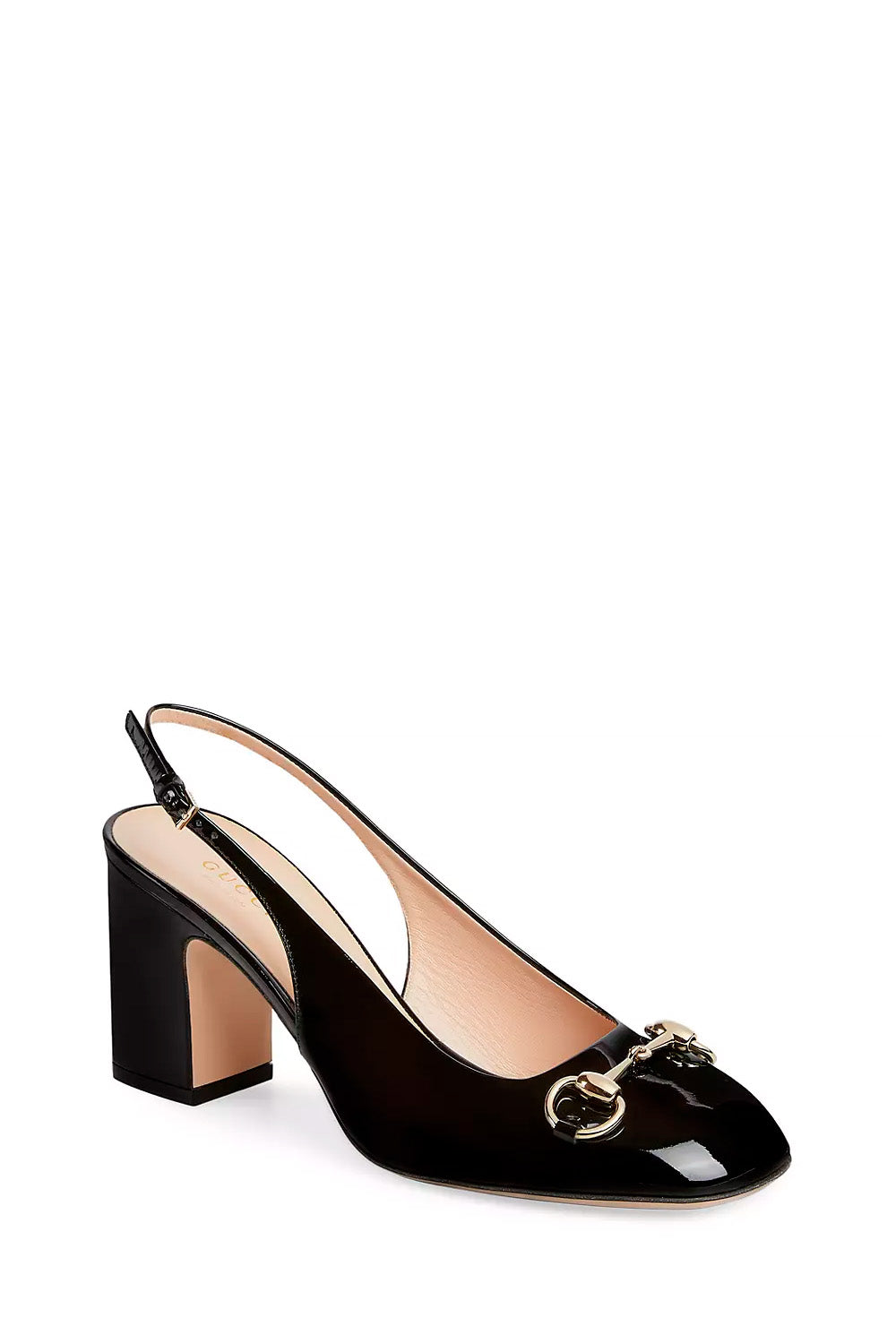 Lady Horsebit 75MM Patent Leather Pumps