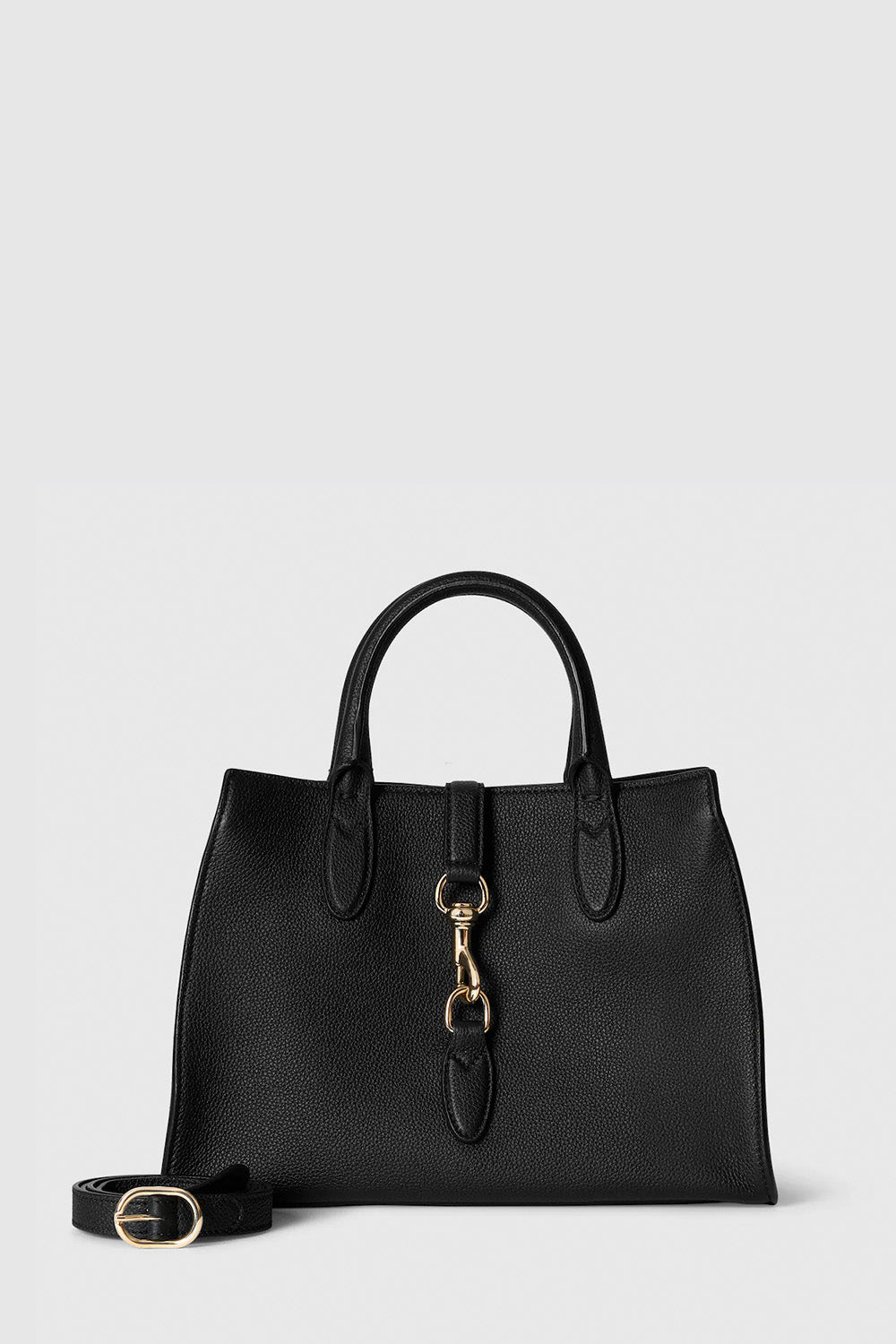 Medium Tote Bag With Hook Closure