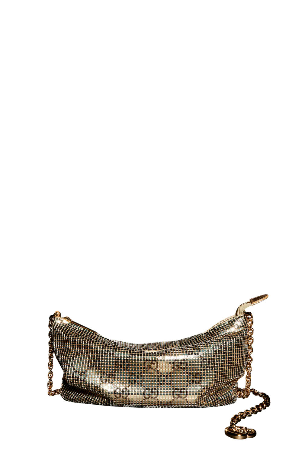 Metallic Evening Bag With Charm