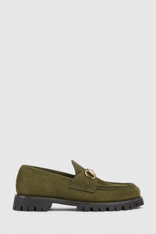 Women's Loafer With Horsebit In Suede