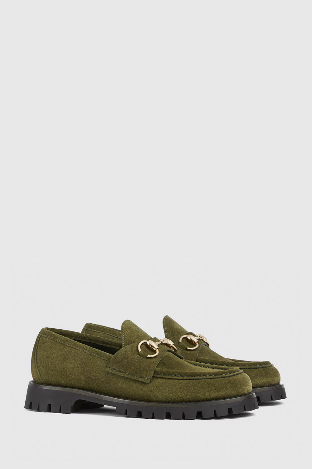 Women's Loafer With Horsebit In Suede