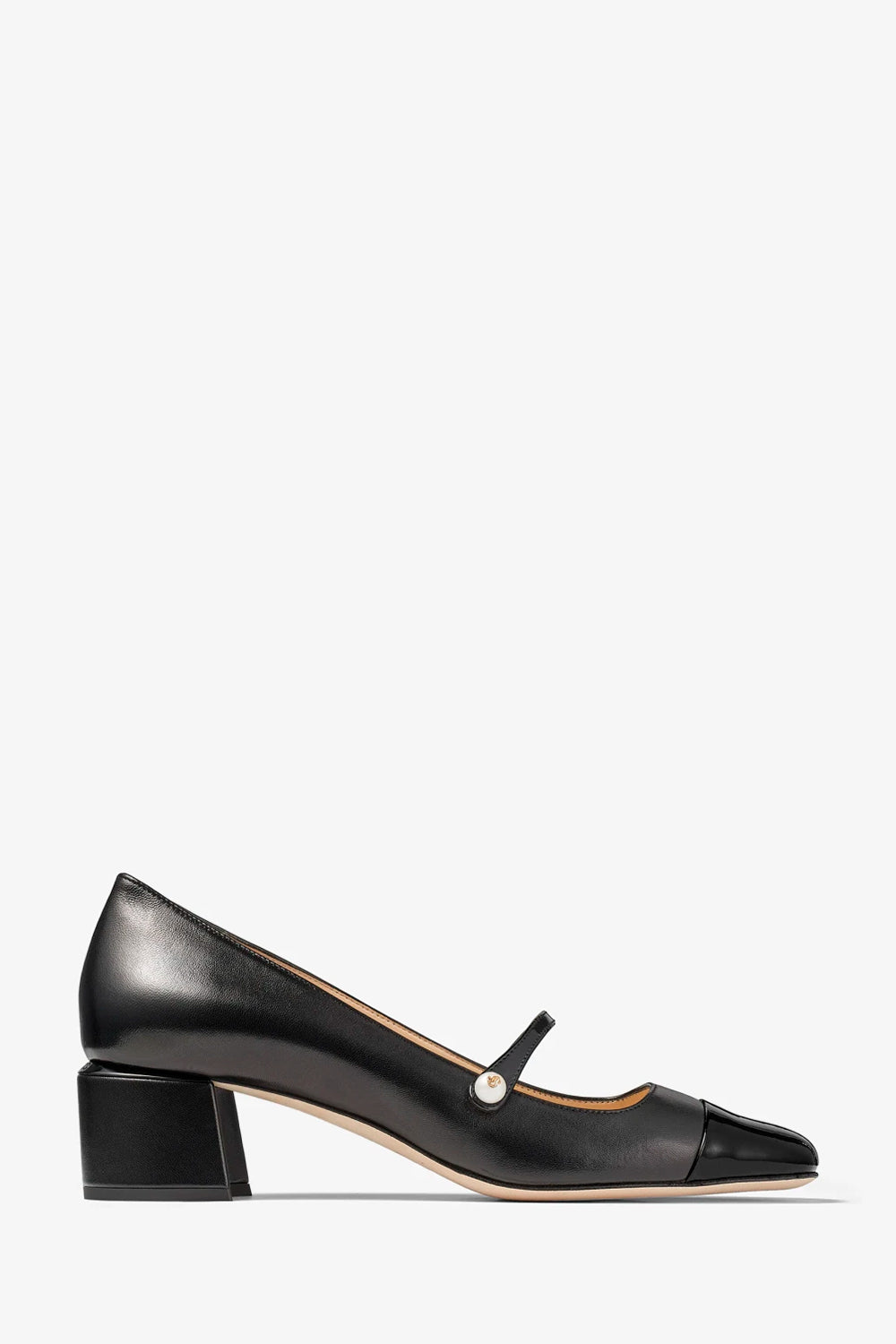 Elisa 45 Nappa and Patent Leather Pumps